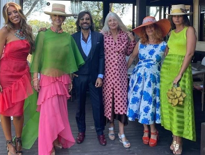 Mariola Orellana y Antonio Carmona en la boda de Elena Furiase