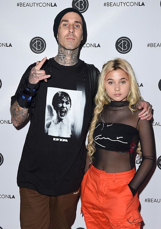 Imagen de Travis Barker y su hija Alabama 