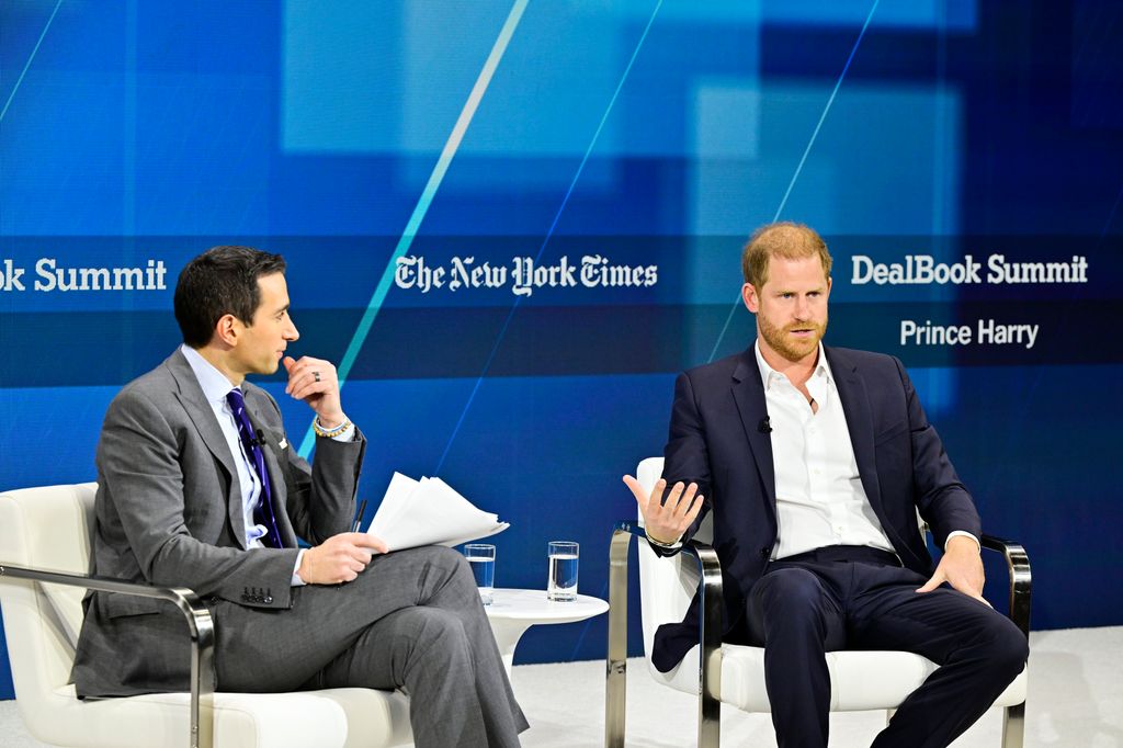 El príncipe Harry en The New York Times Dealbook Summit 2024