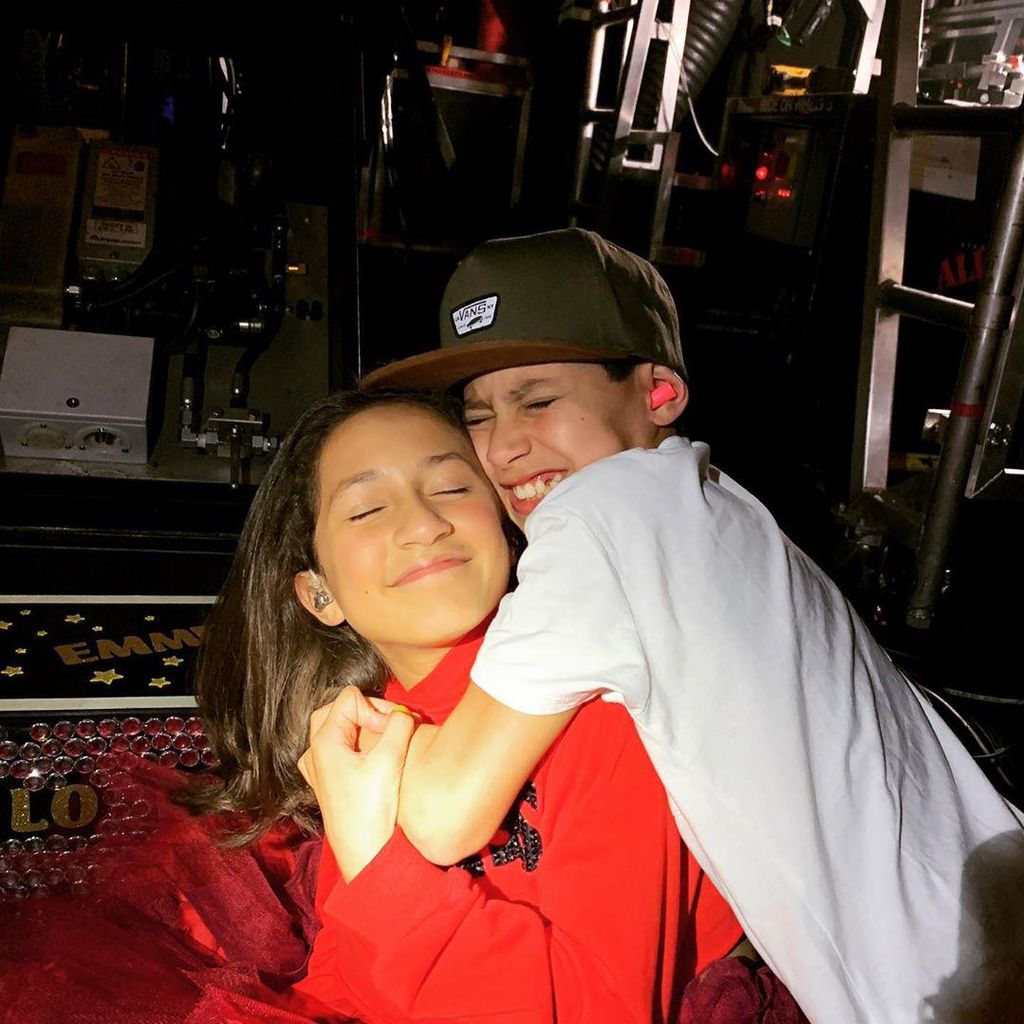 Emme y Max, hijo de Jennifer Lopez y Marc Anthony