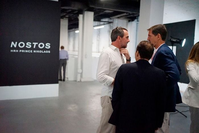 Inauguración de la exposición de Nicolás de Grecia en NY