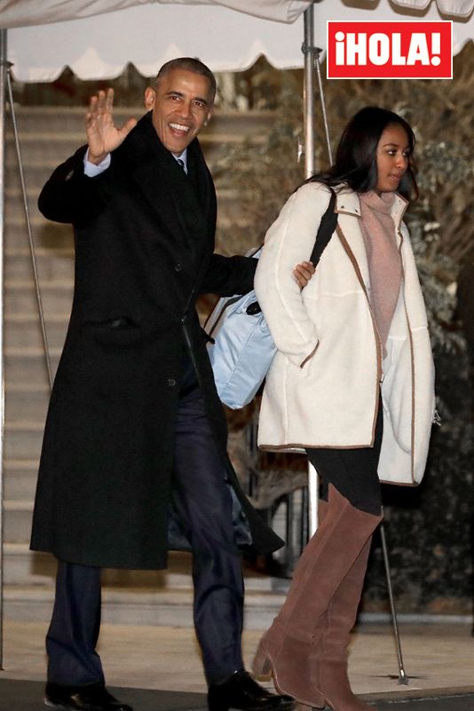 Barack y Sasha Obama