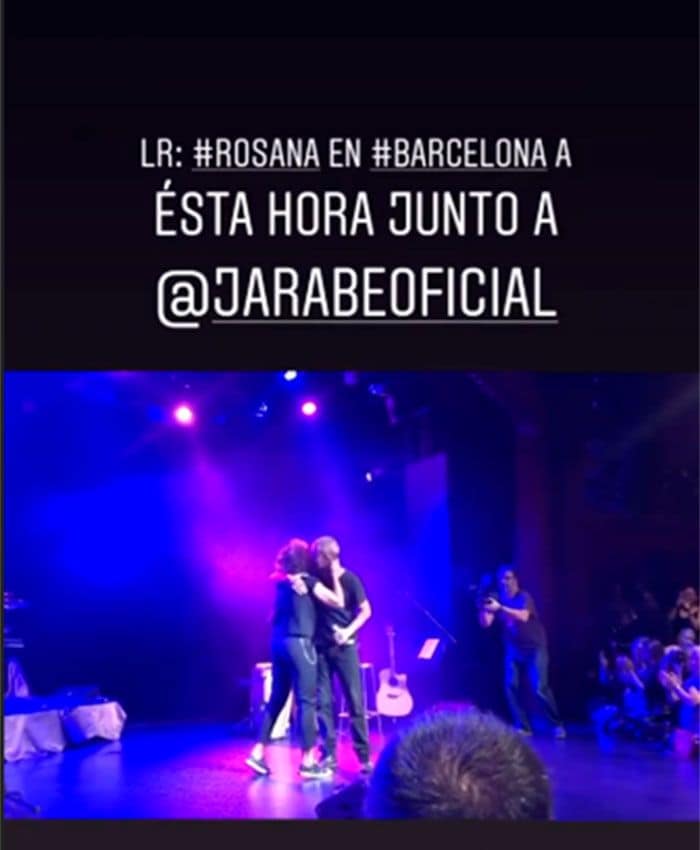 Rosana ha publicado en Instagram su participación en el concierto de Pau Donés