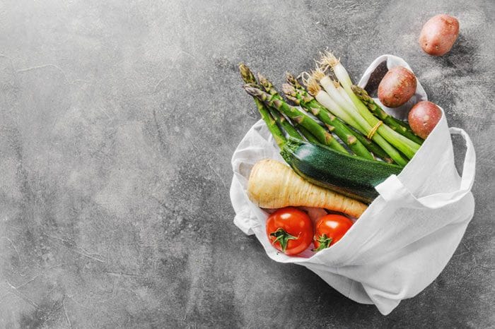 bolsa de verduras