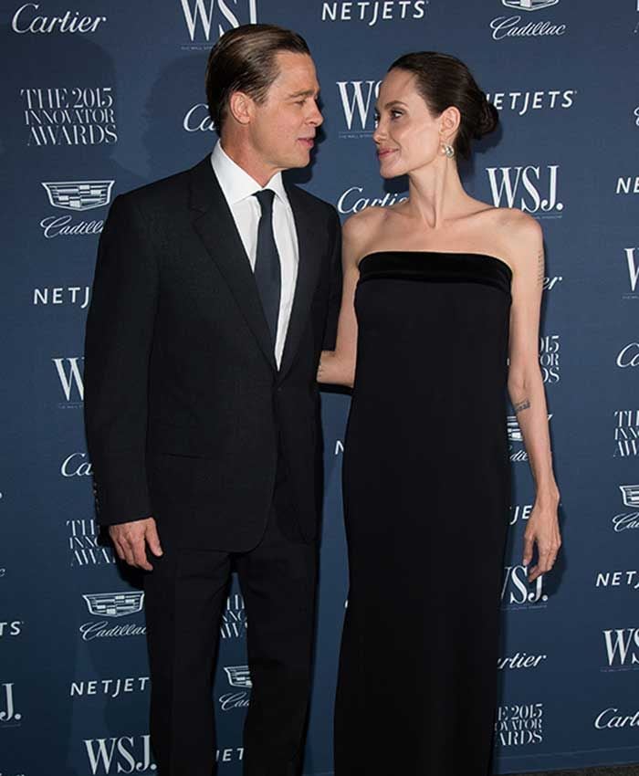 Brad Pitt y Angelina Jolie en fiesta de Cartier