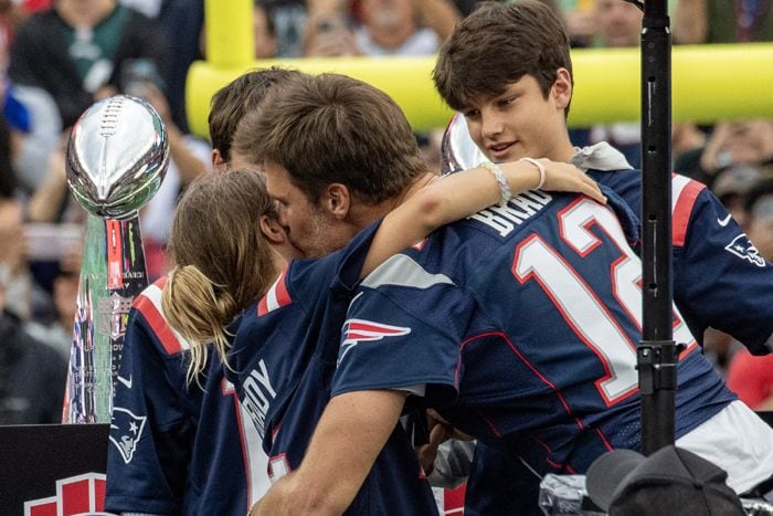 Tom Brady estuvo muy cariñoso con su hija pequeña