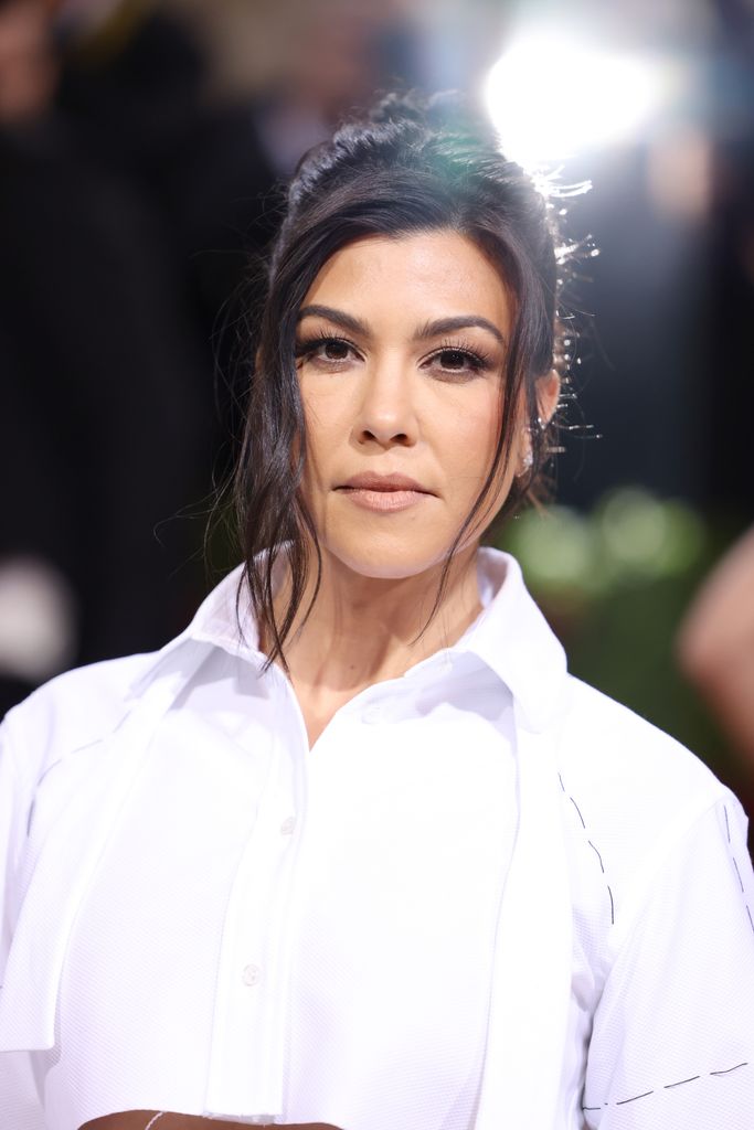 Kourtney Kardashian attends The 2022 Met Gala Celebrating "In America: An Anthology of Fashion" at The Metropolitan Museum of Art on May 02, 2022 in New York City