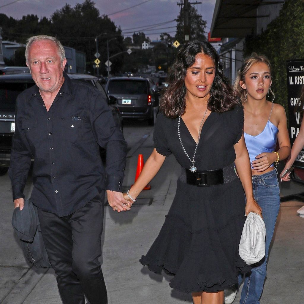 Salma Hayek y Francois-Henri Pinault con Valentina Paloma