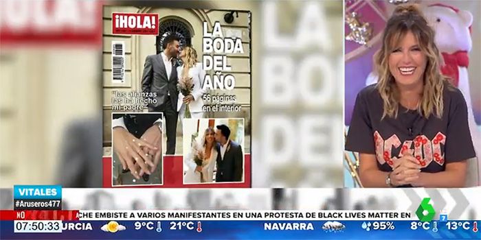 La boda sorpresa de María Moya, colaboradora de 'Aruseros'