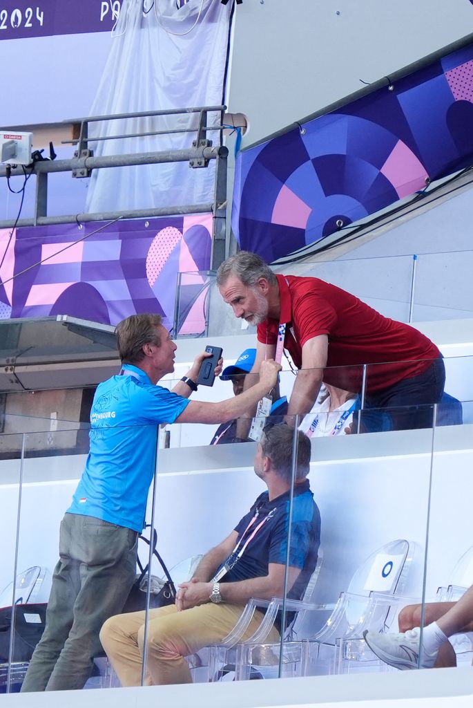 El Rey Felipe VI junto a Henri (Duque de Luxemburgo), Reina Silvia de Suecia, Rey Carl XVI y la princesa de Países Bajos Amalia en los Juegos Olímpicos París 2024 