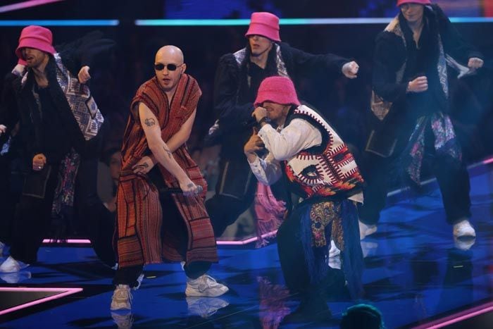 Kalush Orchestra en los MTV Europe music awards