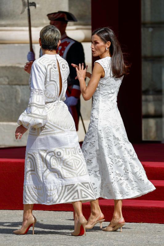 La reina Letizia con Verónica Alcocer