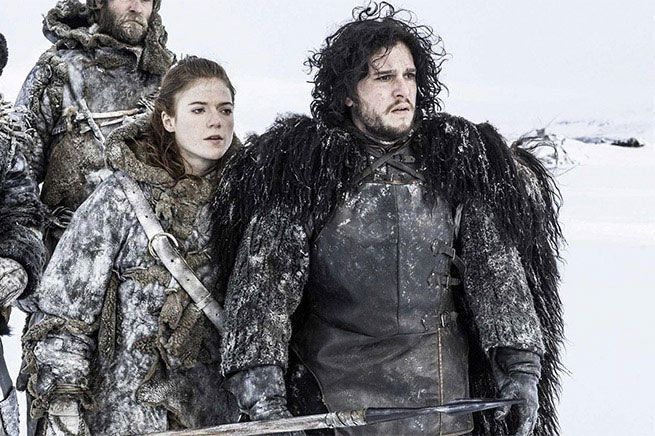 Kit Harington y Rose Leslie en 'Juego de Tronos'