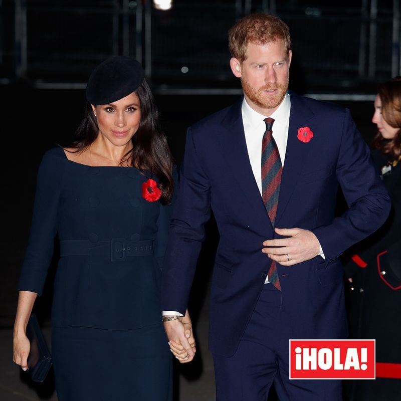 Meghan Markle con su marido, el príncipe Harry 