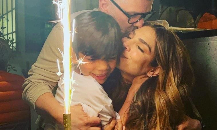 Alejandra Espinoza y Aníbal Marrero con su hijo Matteo