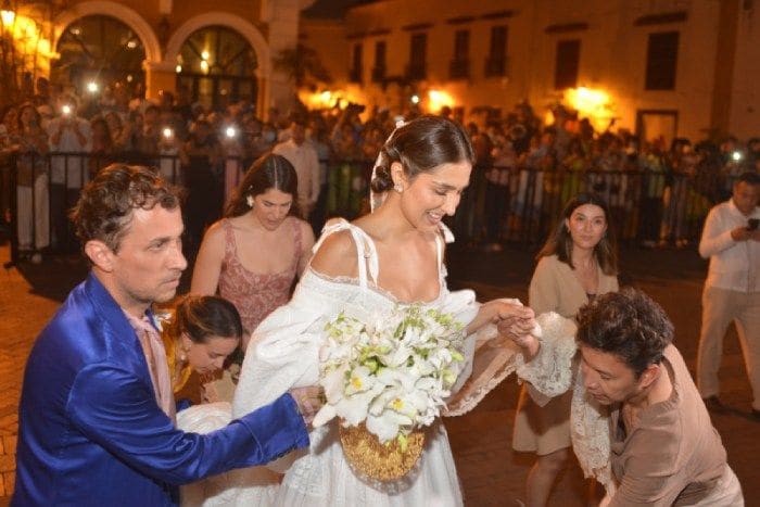 Josef-Emanuel de Liechtenstein y Claudia Echavarría en su boda