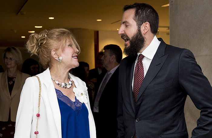 La baronesa Thyssen con su hijo Borja 