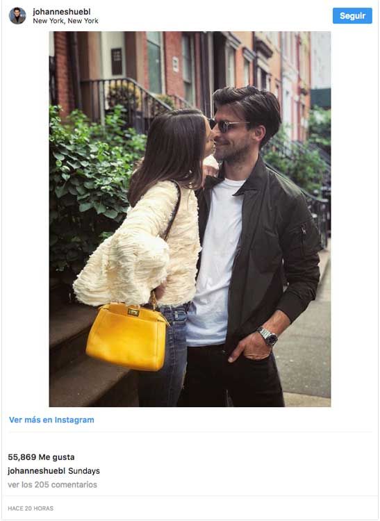 Johannes Huebl y olvia Palermo Instagram