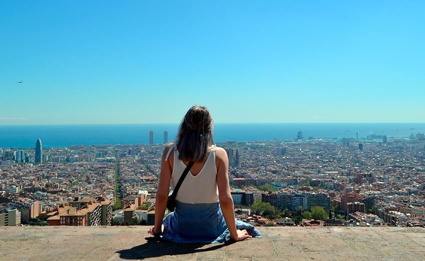 Vistas de Barcelona desde los bunkers del Carmel