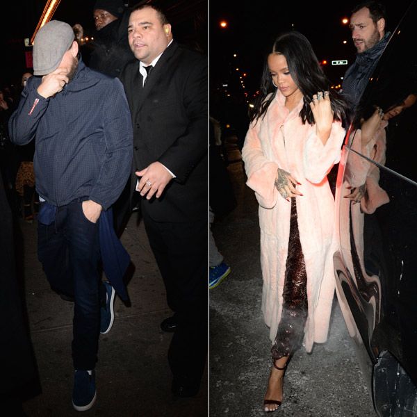 Leonardo DiCaprio entró así de esquivo en un club del Soho en el que al rato llegó Rihanna 