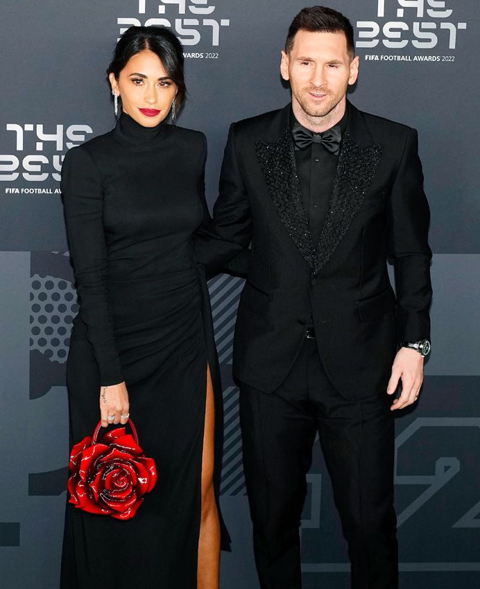 Leo Messi y Antonela Roccuzzo en los premios The Best