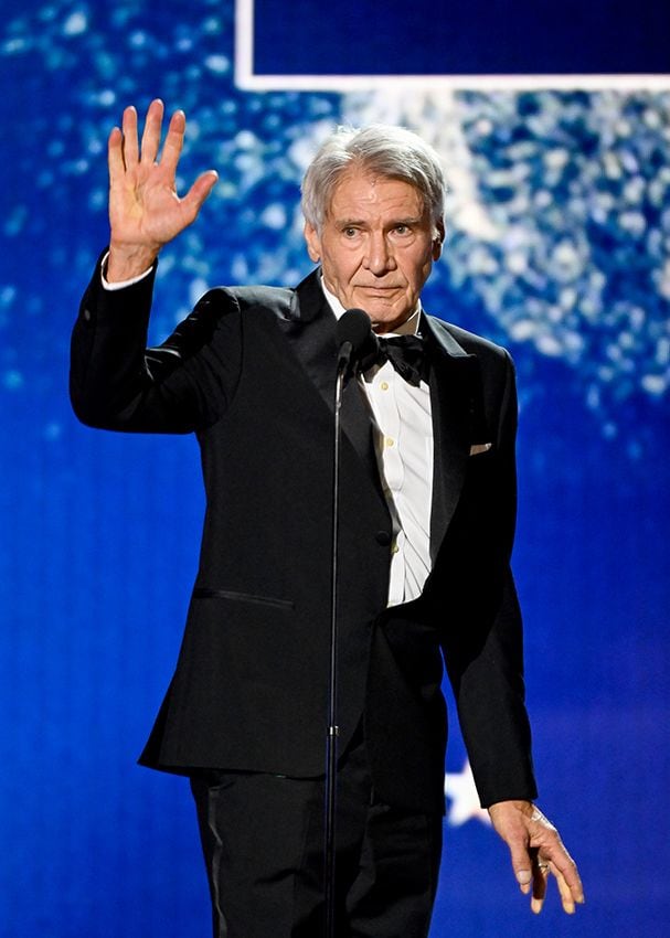 Harrison Ford pronunció su discurso de agradecimiento con la voz entrecortada