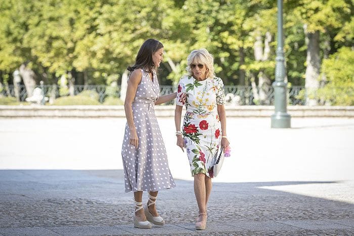 La reina Letizia y Jill Biden