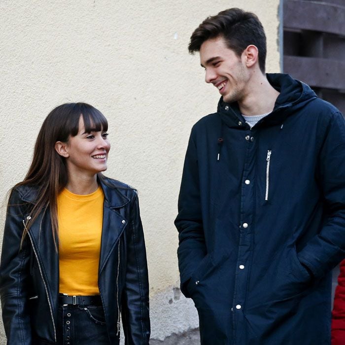 Aitana Ocaña con su novio, Vicente Rodríguez