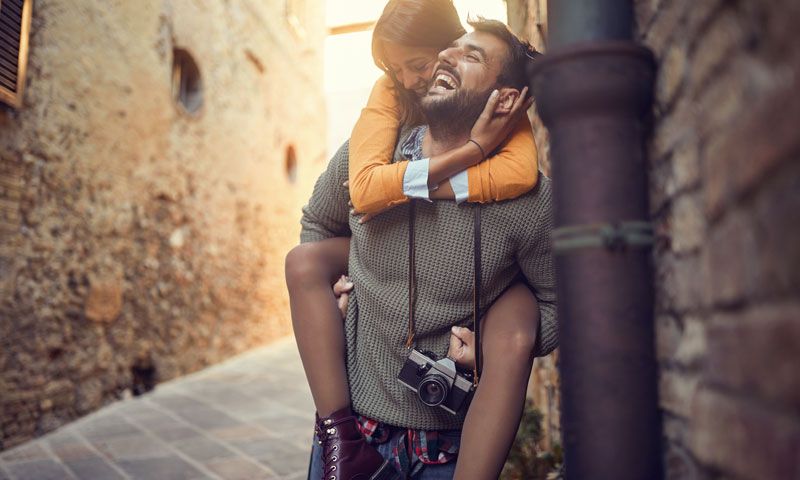 pareja feliz