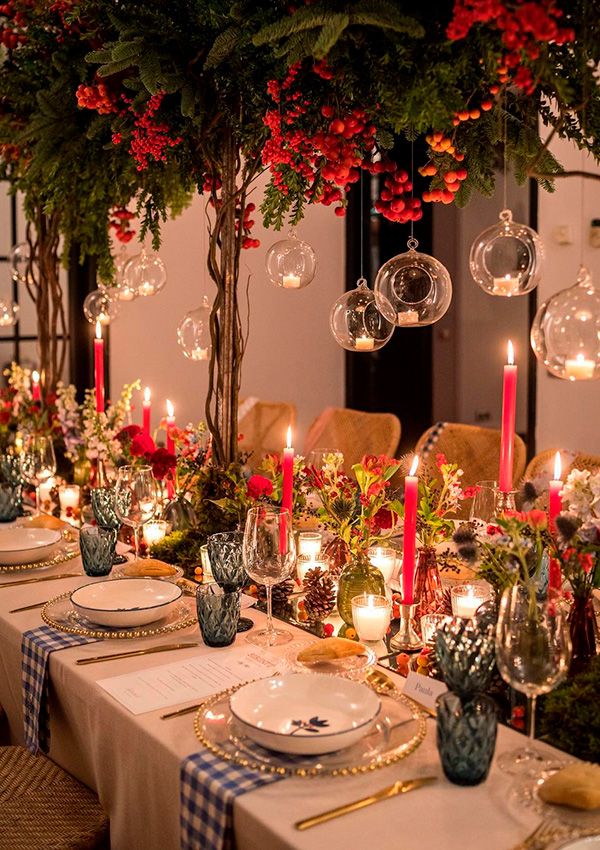 decoracion mesa boda navidad