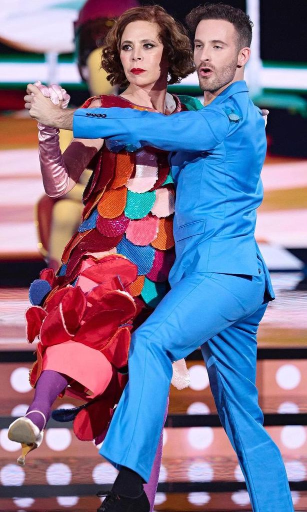 Ágatha, en el programa Bailando con las estrellas.