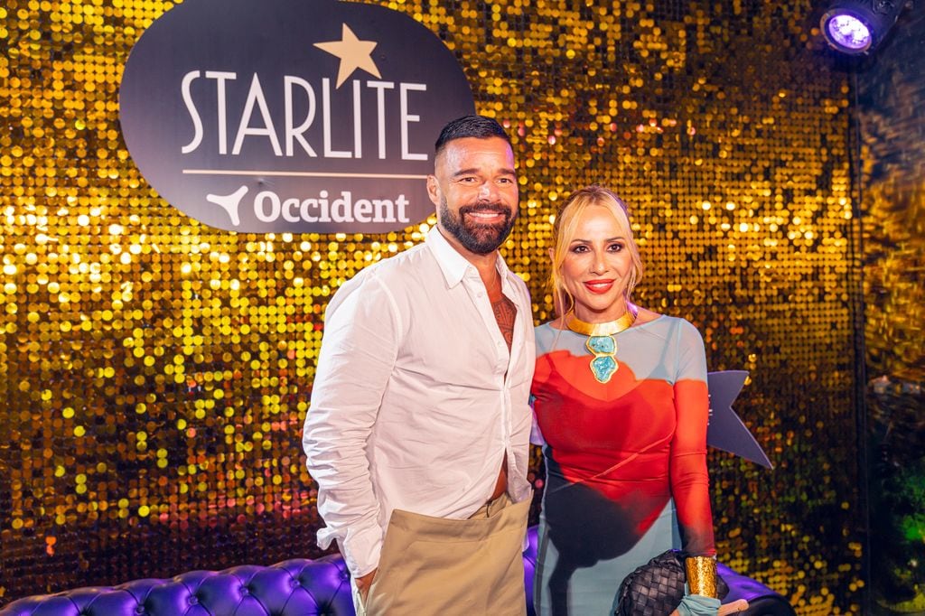 Marta Sánchez y Ricky Martin en el Starlite Occident de Marbella