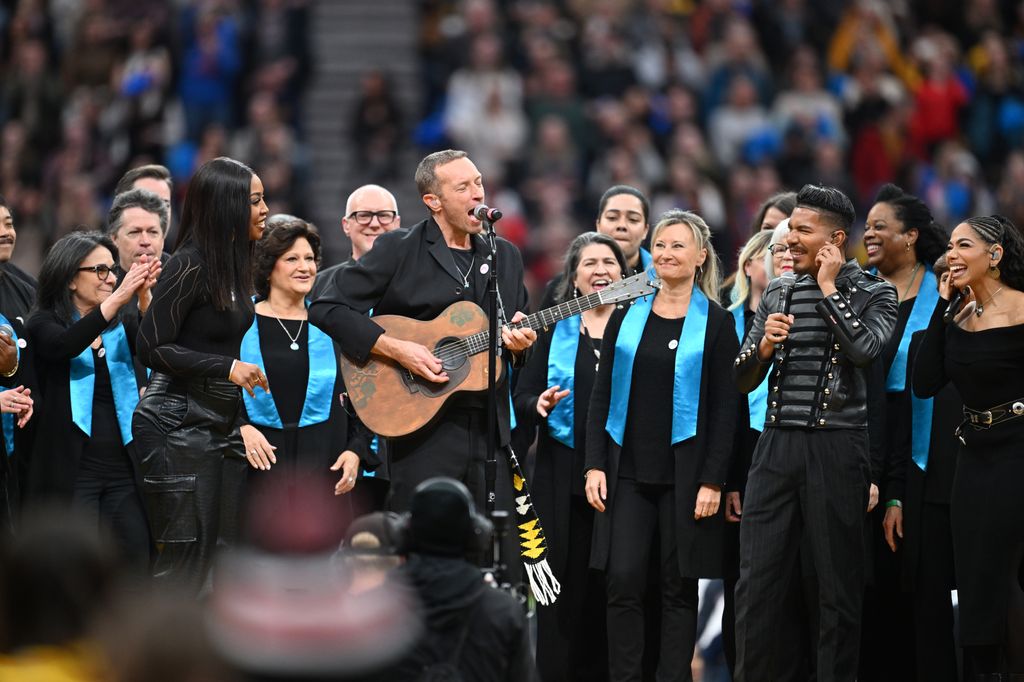 Chris Martin durante la gala