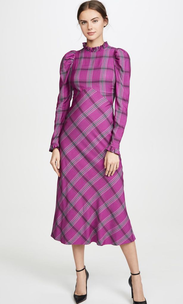 isobel check dress de temperley london