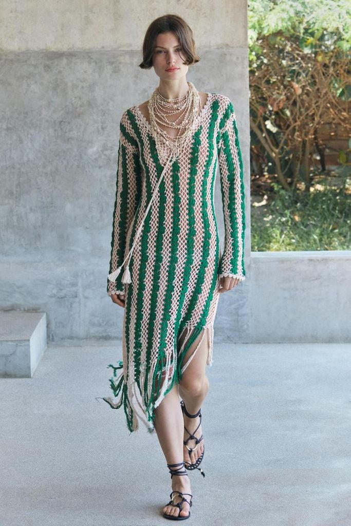 Vestido de crochet de Zara