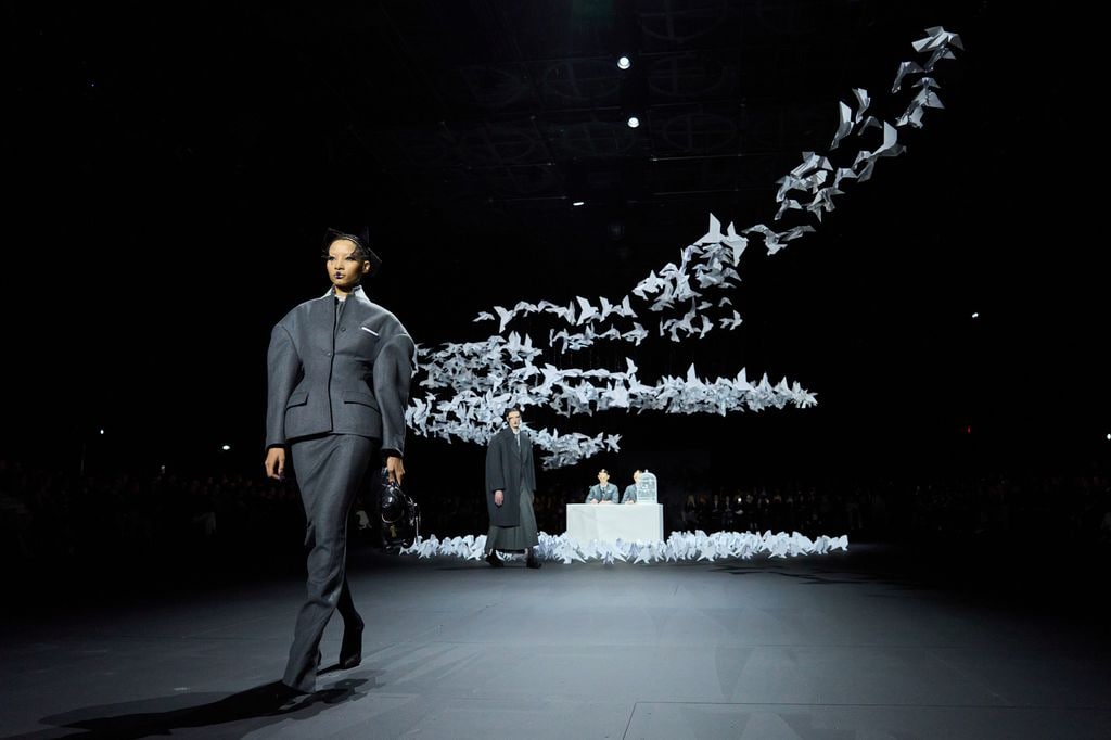 La entrega de Thom Browne en Nueva York juega con las proporciones y el concepto "colegial".