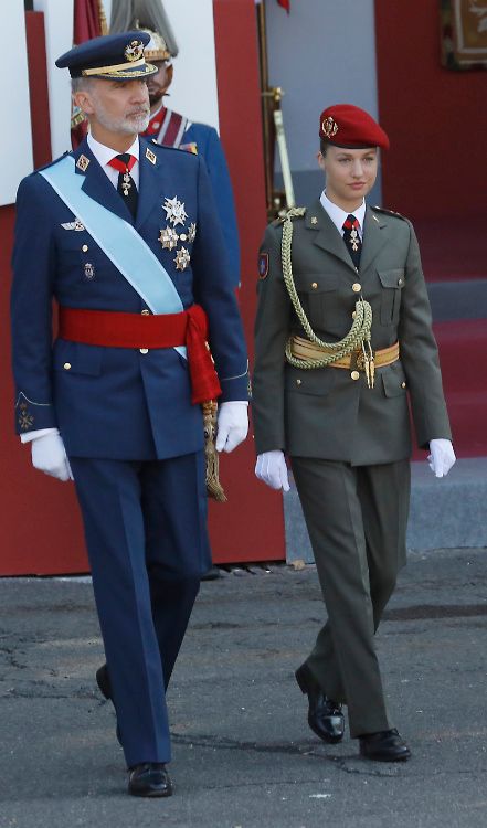 Don Felipe y la princesa Leonor 