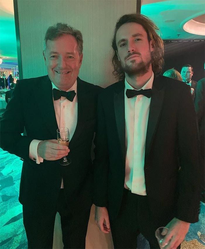 Piers Morgan y su hijo Spencer