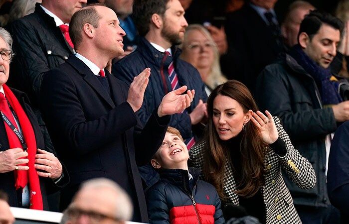 William y Kate con el Príncipe George