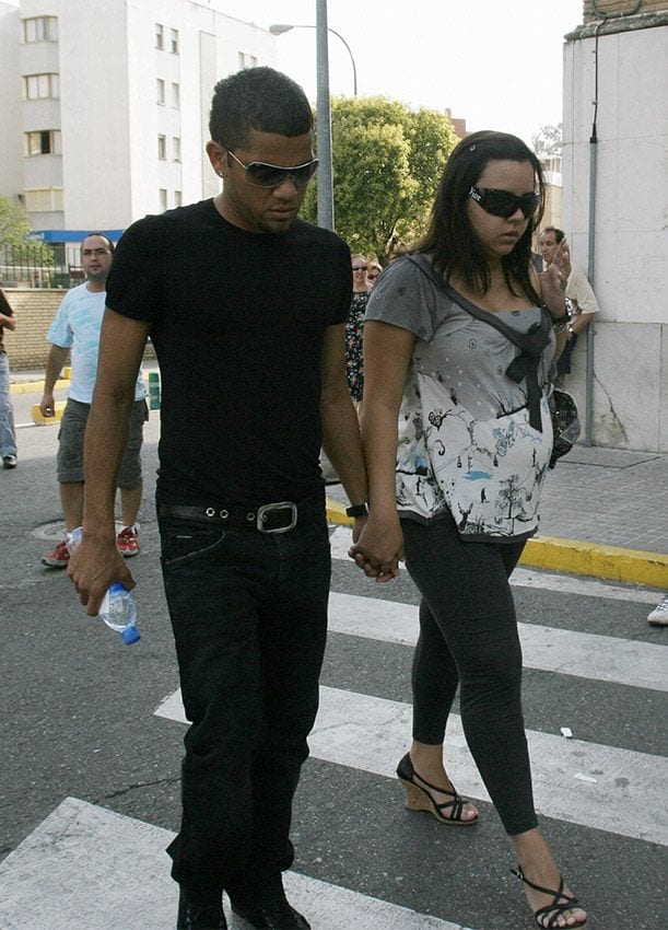 Dani Alves y su exmujer, Dinorah Santana, madre de sus dos hijos adolescentes