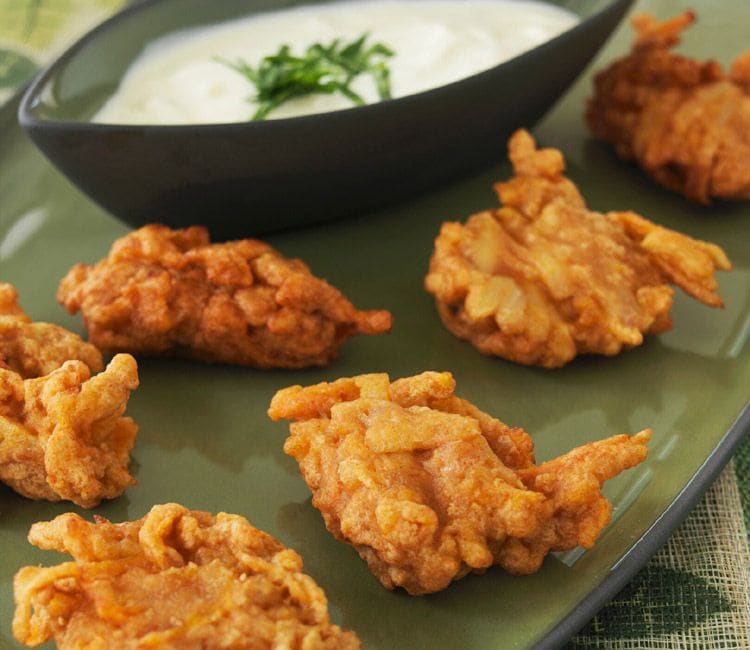 'Nuggets' de zanahoria y chirivía con salsa de yogur