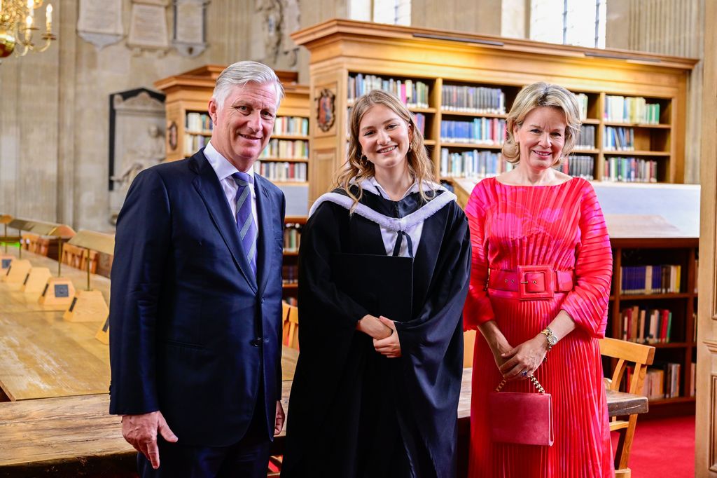 Felipe y Matilde de Bélgica con la princesa Elisabeth