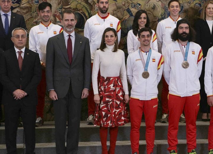 Reina Letizia con el Comité Olímpico Español