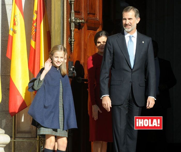 La princesa Leonor y Felipe VI