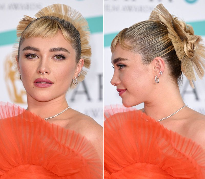 florence pugh peinado puntas