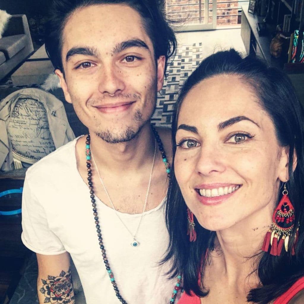 Bárbara Mori y su hijo