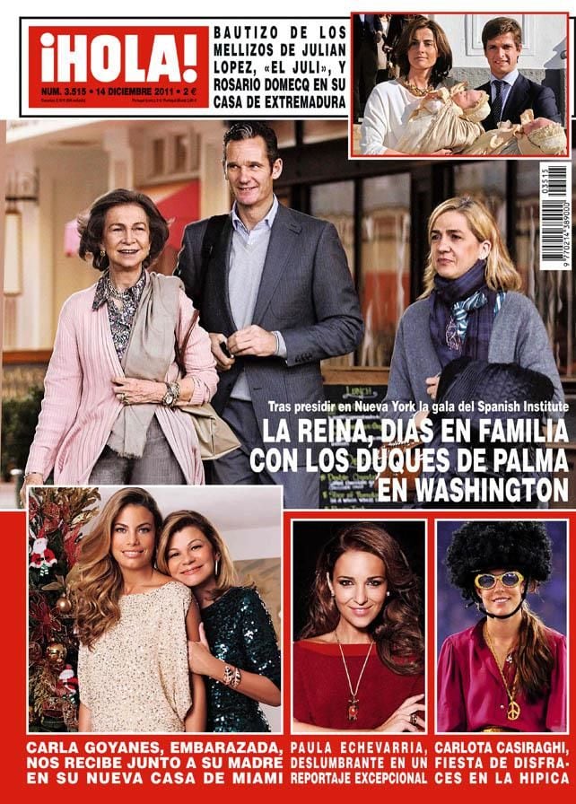 HOLA 4022. Portadas Cristina de Borbón e Iñaki Urdangarín.