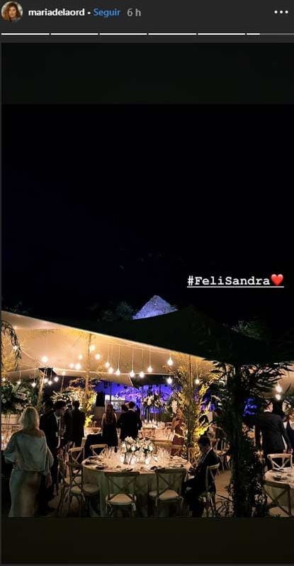 Primera imagen de los novios en la divertida fiesta de boda de Feliciano López y Sandra Gago