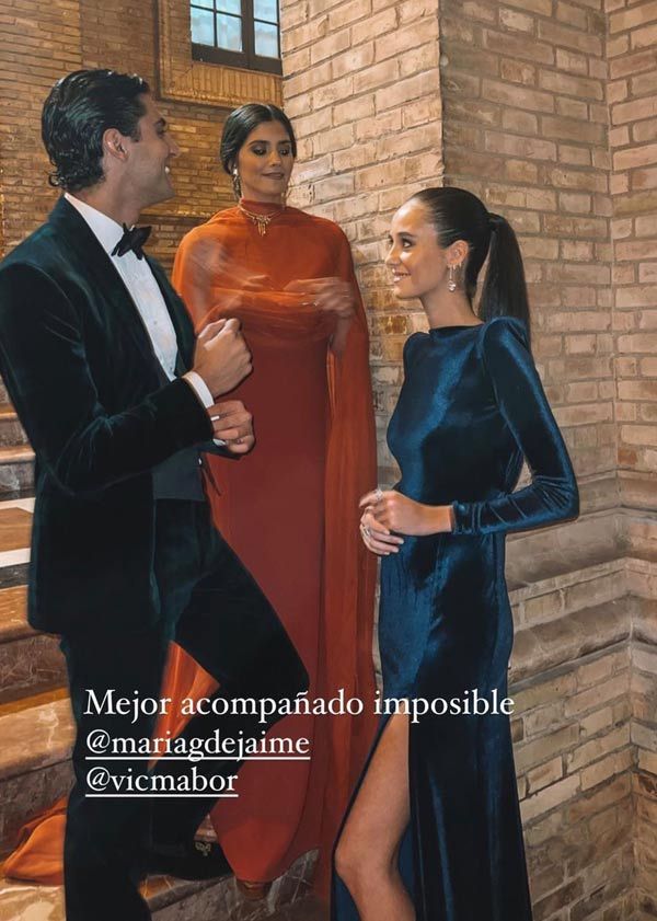 Victoria de Marichalar con un vestido de Lorenzo Caprile