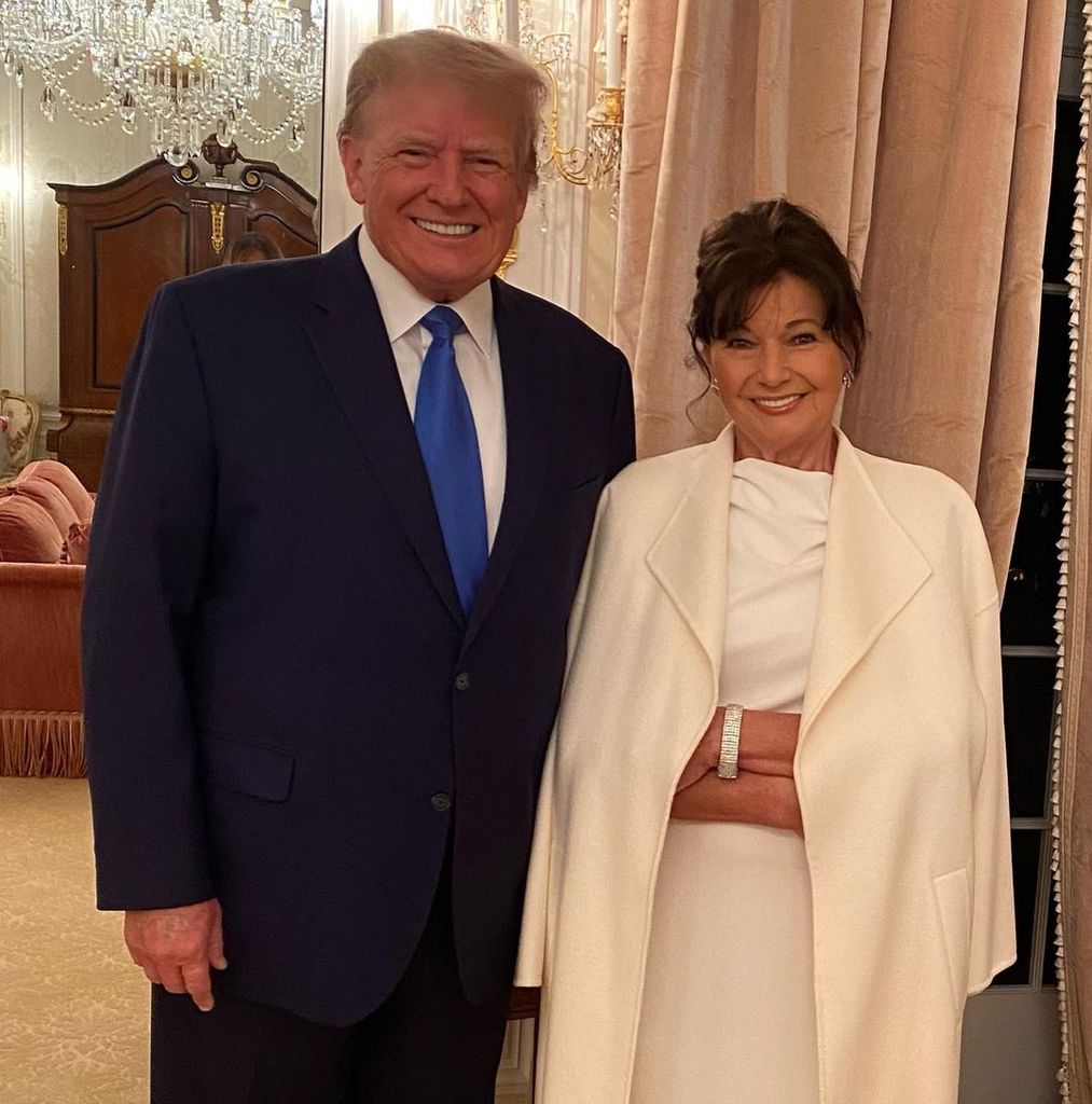 Donald Trump con su suegra, Amalija Knavs